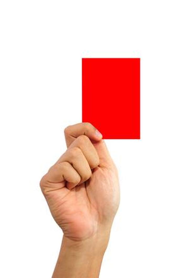 Żółta i czerwona kartka